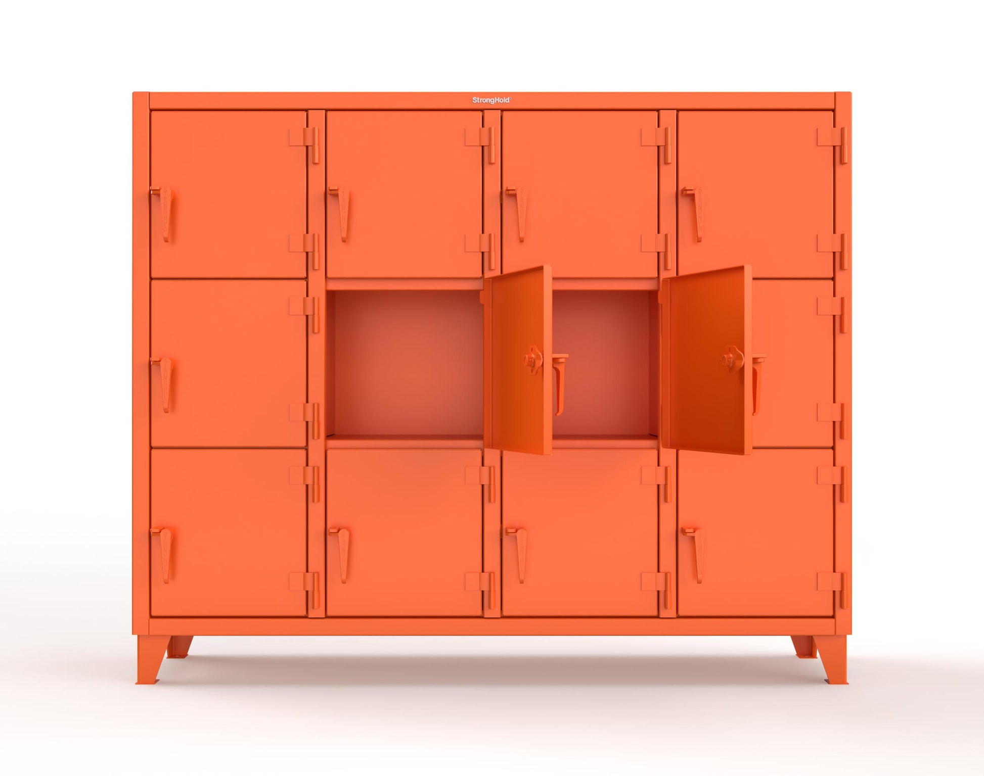 Extreme Duty 12 GA Triple-Tier Locker with 12 Compartments, 82 in. W x 18in. D x 68 in. H - 75-18-3TMT-2009