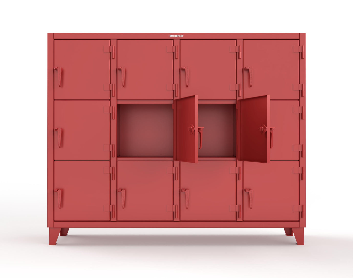 Extreme Duty 12 GA Triple-Tier Locker with 12 Compartments, 82 in. W x 18in. D x 68 in. H - 75-18-3TMT-3001