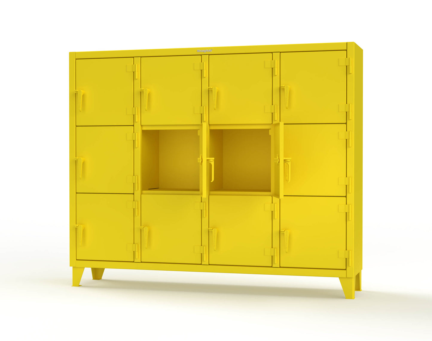 Extreme Duty 12 GA Triple-Tier Locker with 12 Compartments, 82 in. W x 18in. D x 68 in. H - 75-18-3TMT-1021