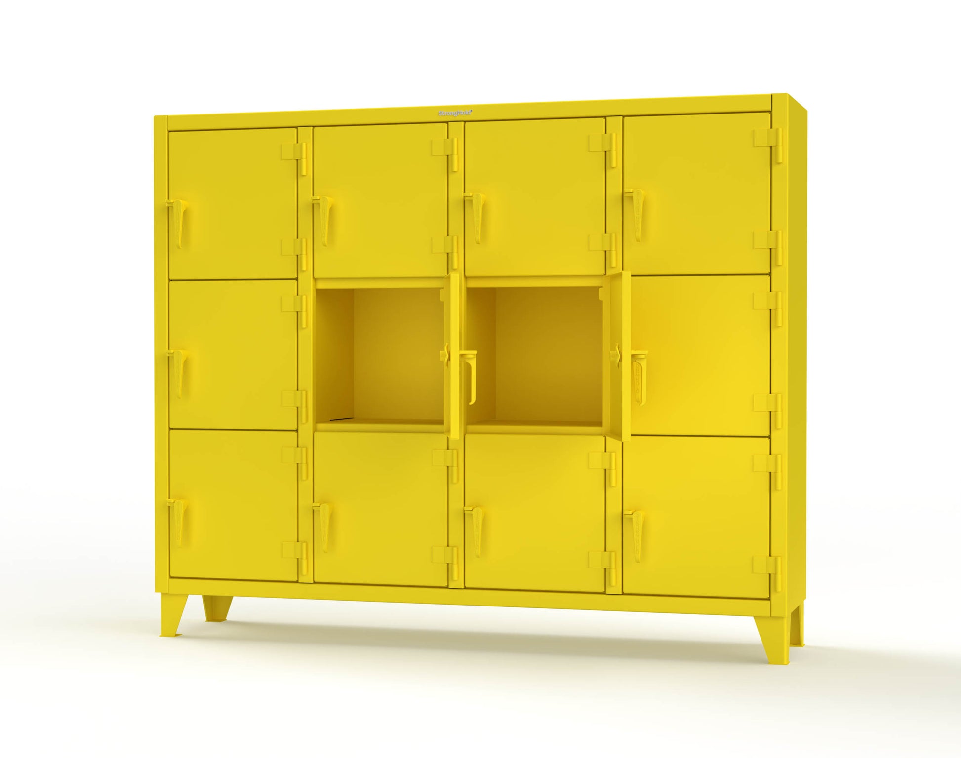 Extreme Duty 12 GA Triple-Tier Locker with 12 Compartments, 82 in. W x 18in. D x 68 in. H - 75-18-3TMT-1021