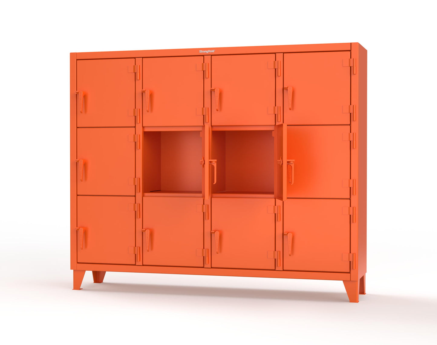 Extreme Duty 12 GA Triple-Tier Locker with 12 Compartments, 82 in. W x 18in. D x 68 in. H - 75-18-3TMT-2009