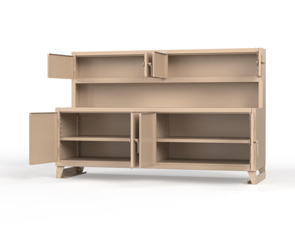 Extreme Duty 12 GA Workbench with Upper Storage Compartments, 1 Shelf - 96 In. W x 30 In. D x 62 In. H - 85-UC-301-7024 - 85-UC-301-1019