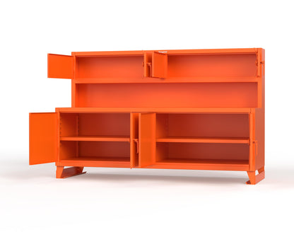 Extreme Duty 12 GA Workbench with Upper Storage Compartments, 1 Shelf - 96 In. W x 30 In. D x 62 In. H - 85-UC-301-7024 - 85-UC-301-2009