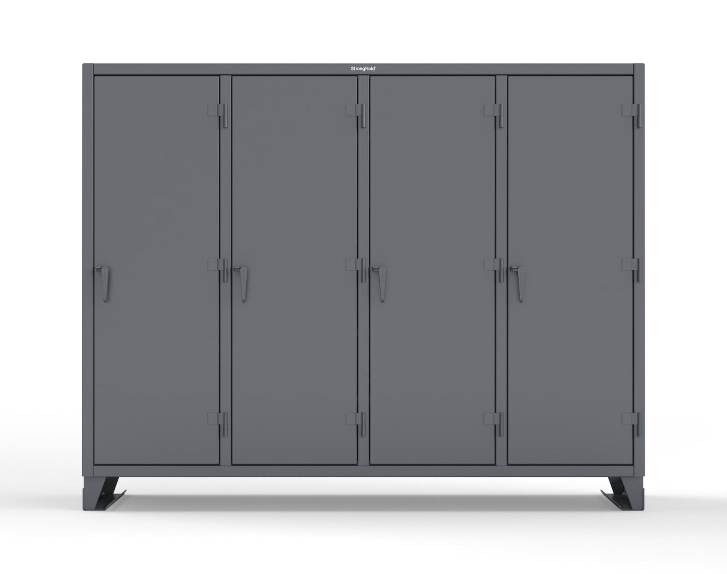 Extreme Duty 12 GA Multi-Shift Cabinet with 20 Shelves - 98 In. W x 24 In. D x 78 In. H - 86-MS-2420-7024 - 86-MS-2420-7024