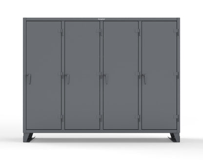 Extreme Duty 12 GA Multi-Shift Cabinet with 20 Shelves - 98 In. W x 24 In. D x 78 In. H - 86-MS-2420-7024 - 86-MS-2420-7024