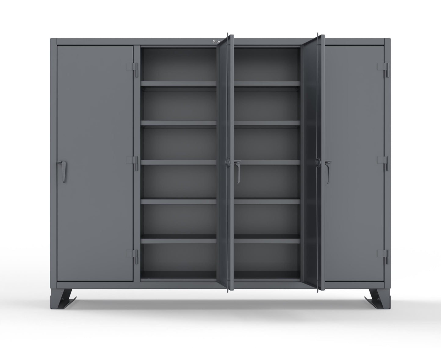 Extreme Duty 12 GA Multi-Shift Cabinet with 20 Shelves - 98 In. W x 24 In. D x 78 In. H - 86-MS-2420-7024 - 86-MS-2420-7024