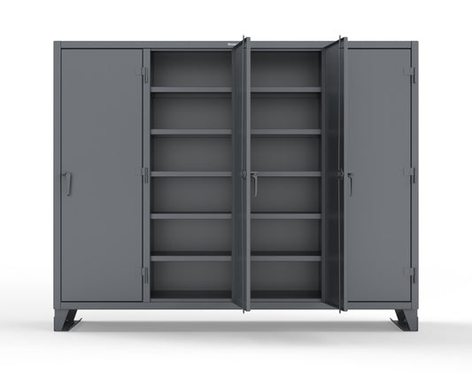 Extreme Duty 12 GA Multi-Shift Cabinet with 20 Shelves - 98 In. W x 24 In. D x 78 In. H - 86-MS-2420-7024 - 86-MS-2420-7024