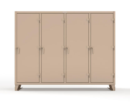 Extreme Duty 12 GA Multi-Shift Cabinet with 20 Shelves - 98 In. W x 24 In. D x 78 In. H - 86-MS-2420-7024 - 86-MS-2420-1019