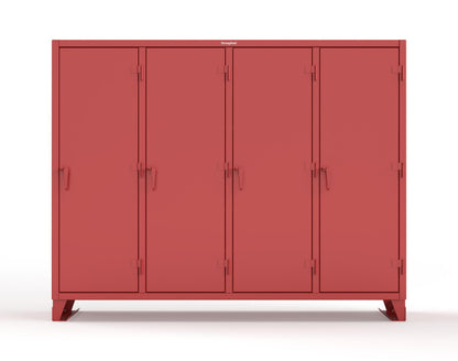 Extreme Duty 12 GA Multi-Shift Cabinet with 20 Shelves - 98 In. W x 24 In. D x 78 In. H - 86-MS-2420-7024 - 86-MS-2420-3001
