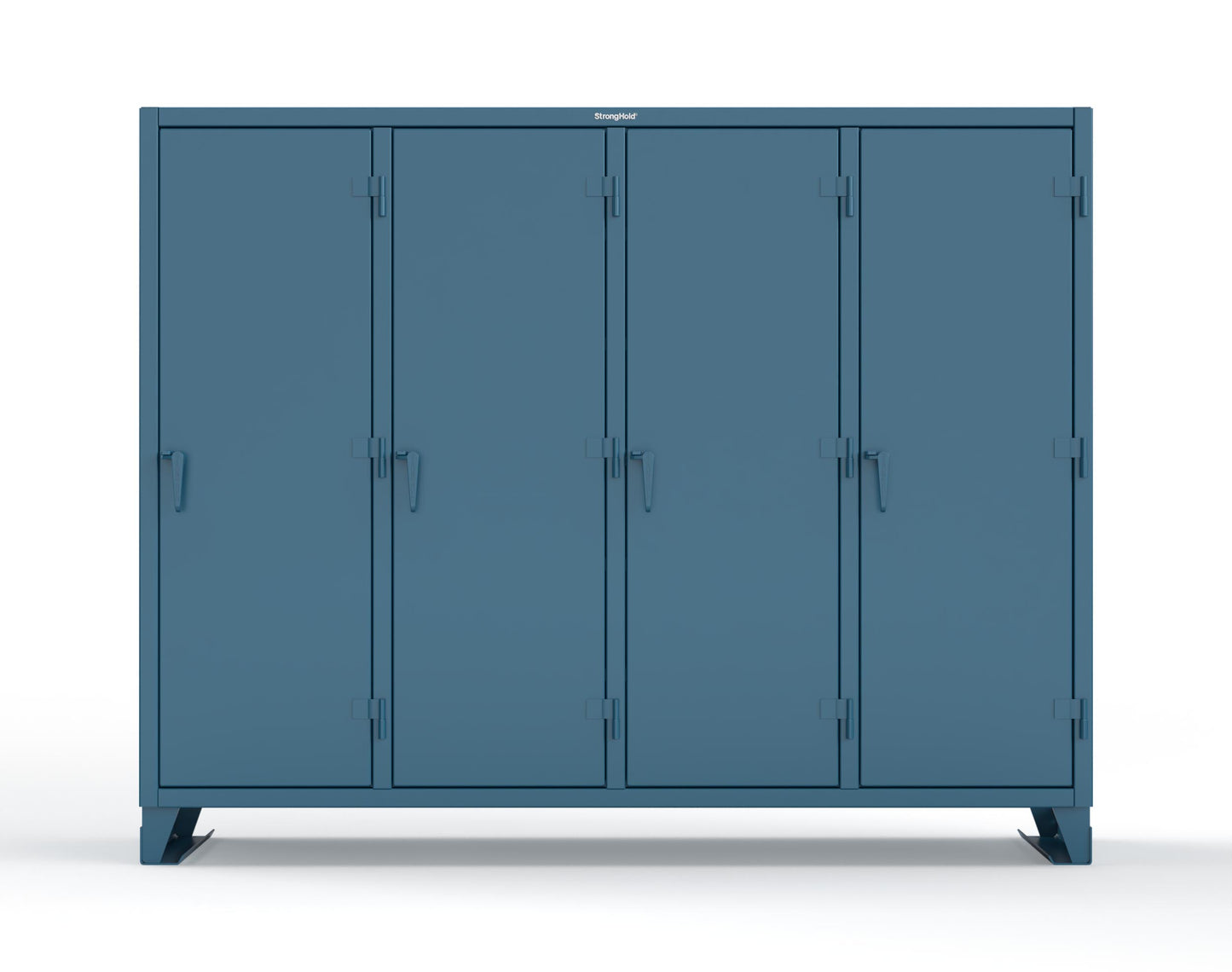 Extreme Duty 12 GA Multi-Shift Cabinet with 20 Shelves - 98 In. W x 24 In. D x 78 In. H - 86-MS-2420-7024 - 86-MS-2420-5001