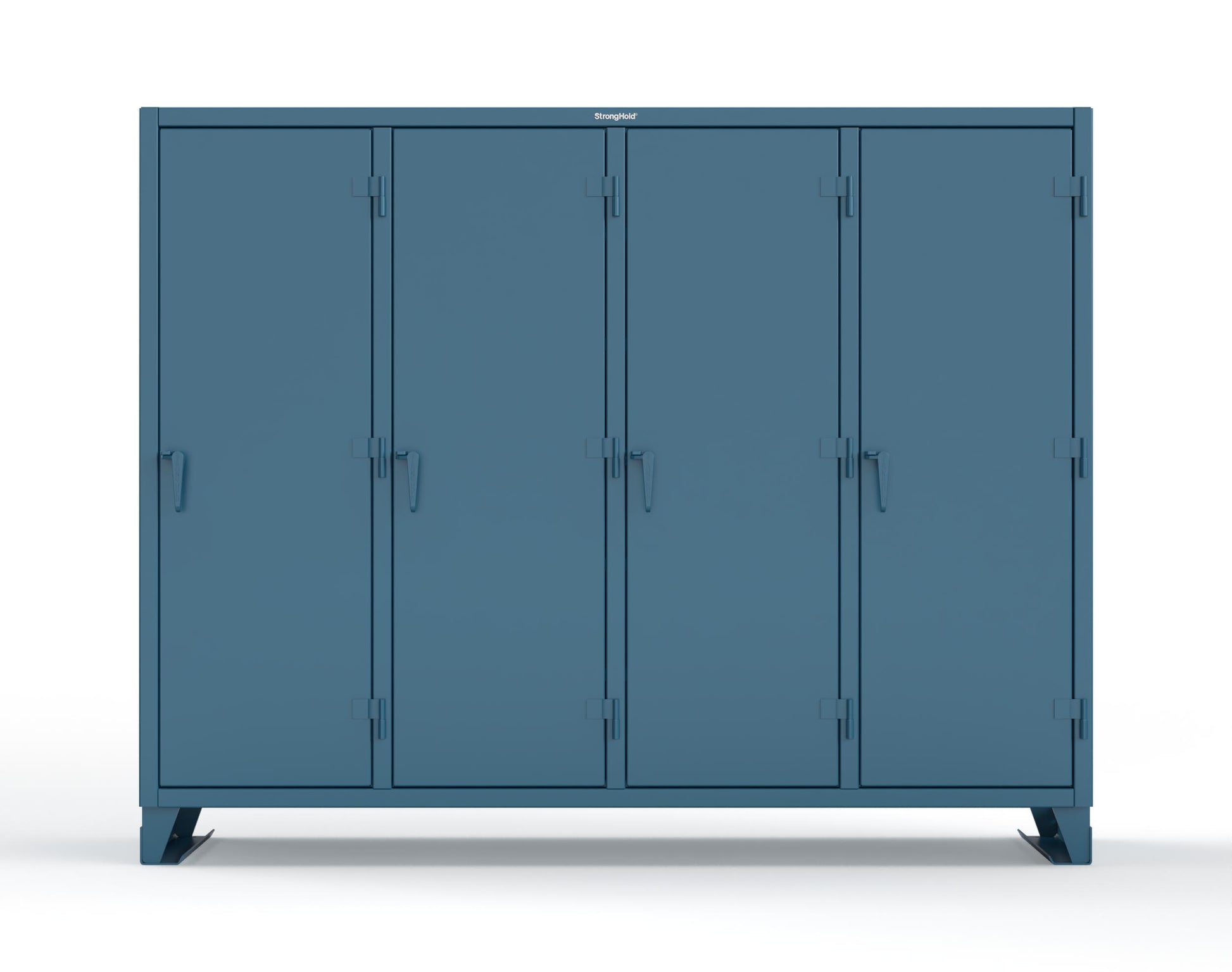 Extreme Duty 12 GA Multi-Shift Cabinet with 20 Shelves - 98 In. W x 24 In. D x 78 In. H - 86-MS-2420-7024 - 86-MS-2420-5001