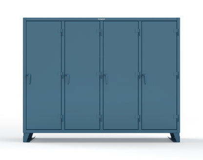 Extreme Duty 12 GA Multi-Shift Cabinet with 20 Shelves - 98 In. W x 24 In. D x 78 In. H - 86-MS-2420-7024 - 86-MS-2420-5001