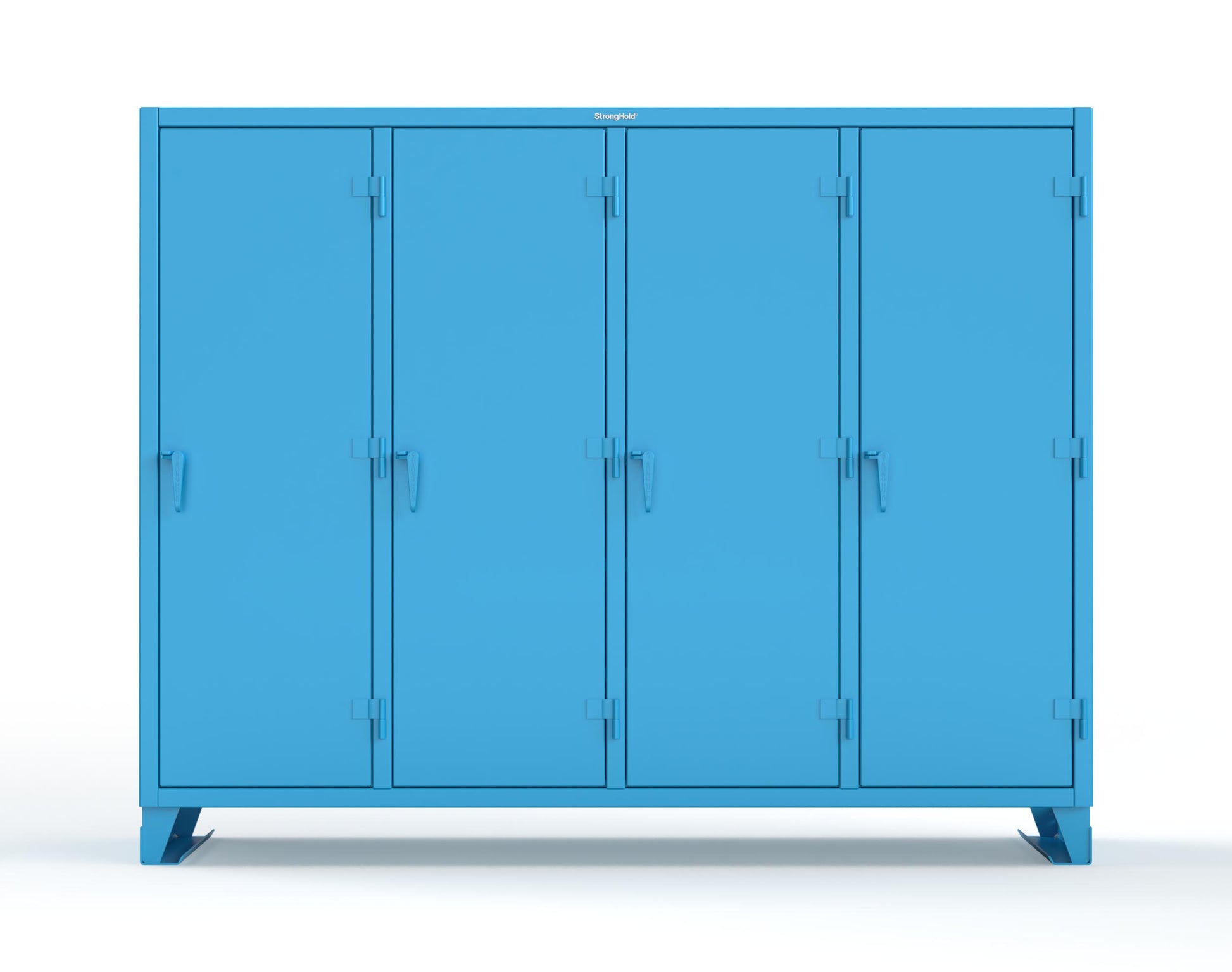 Extreme Duty 12 GA Multi-Shift Cabinet with 20 Shelves - 98 In. W x 24 In. D x 78 In. H - 86-MS-2420-7024 - 86-MS-2420-5012