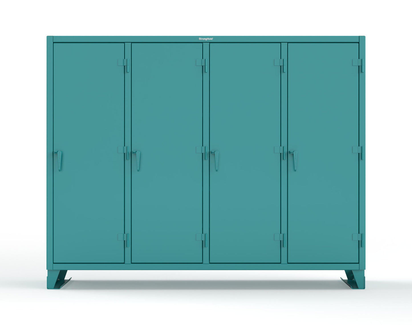 Extreme Duty 12 GA Multi-Shift Cabinet with 20 Shelves - 98 In. W x 24 In. D x 78 In. H - 86-MS-2420-7024 - 86-MS-2420-5021