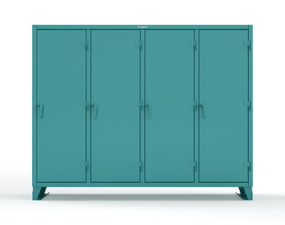 Extreme Duty 12 GA Multi-Shift Cabinet with 20 Shelves - 98 In. W x 24 In. D x 78 In. H - 86-MS-2420-7024 - 86-MS-2420-5021