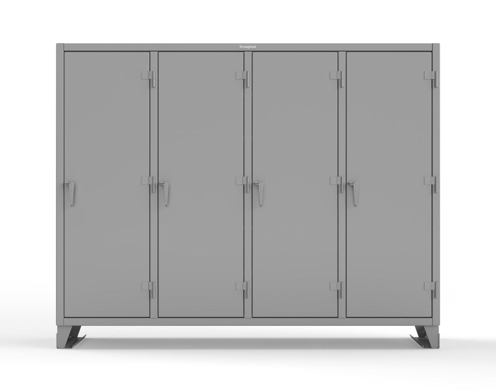 Extreme Duty 12 GA Multi-Shift Cabinet with 20 Shelves - 98 In. W x 24 In. D x 78 In. H - 86-MS-2420-7024 - 86-MS-2420-7037