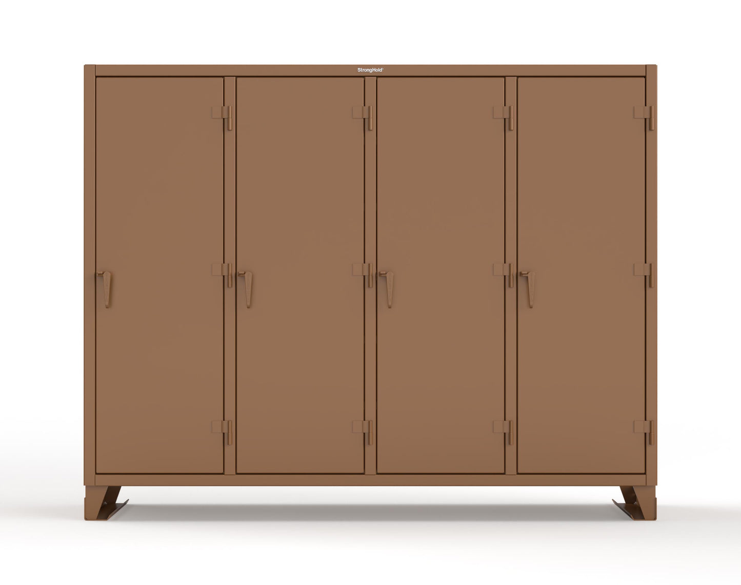 Extreme Duty 12 GA Multi-Shift Cabinet with 20 Shelves - 98 In. W x 24 In. D x 78 In. H - 86-MS-2420-7024 - 86-MS-2420-8008