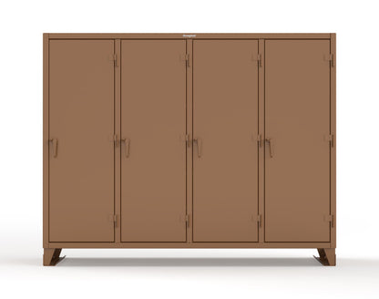 Extreme Duty 12 GA Multi-Shift Cabinet with 20 Shelves - 98 In. W x 24 In. D x 78 In. H - 86-MS-2420-7024 - 86-MS-2420-8008