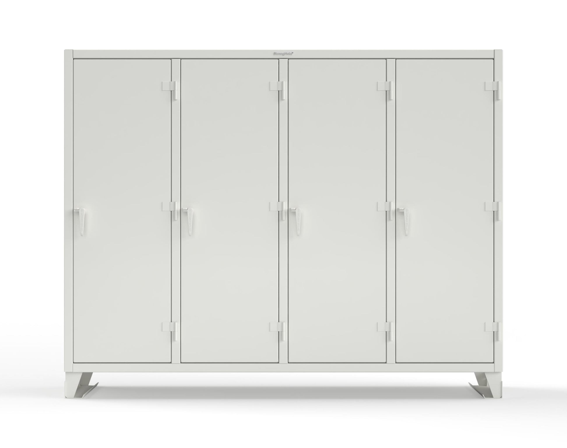 Extreme Duty 12 GA Multi-Shift Cabinet with 20 Shelves - 98 In. W x 24 In. D x 78 In. H - 86-MS-2420-7024 - 86-MS-2420-9003