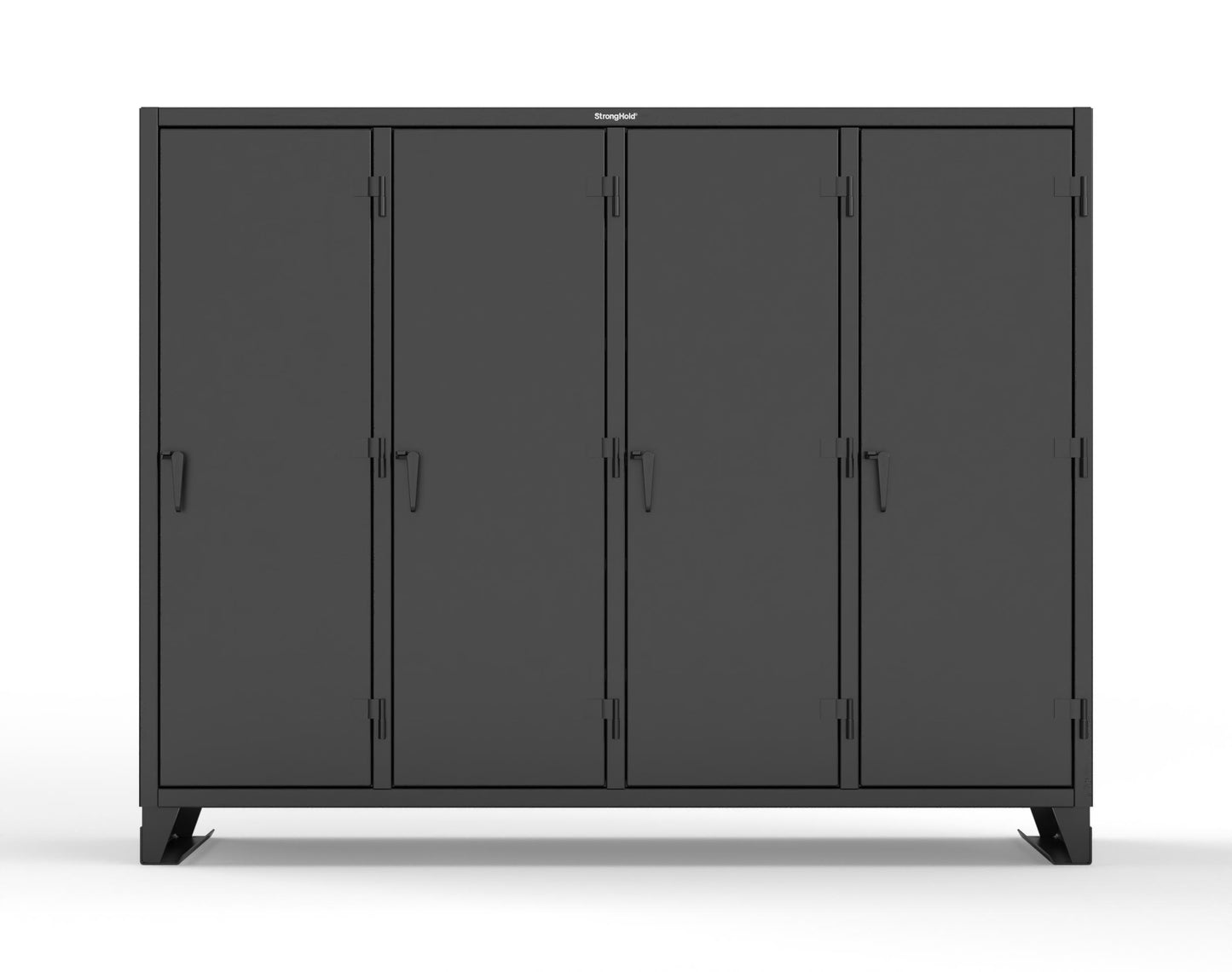 Extreme Duty 12 GA Multi-Shift Cabinet with 20 Shelves - 98 In. W x 24 In. D x 78 In. H - 86-MS-2420-7024 - 86-MS-2420-9005