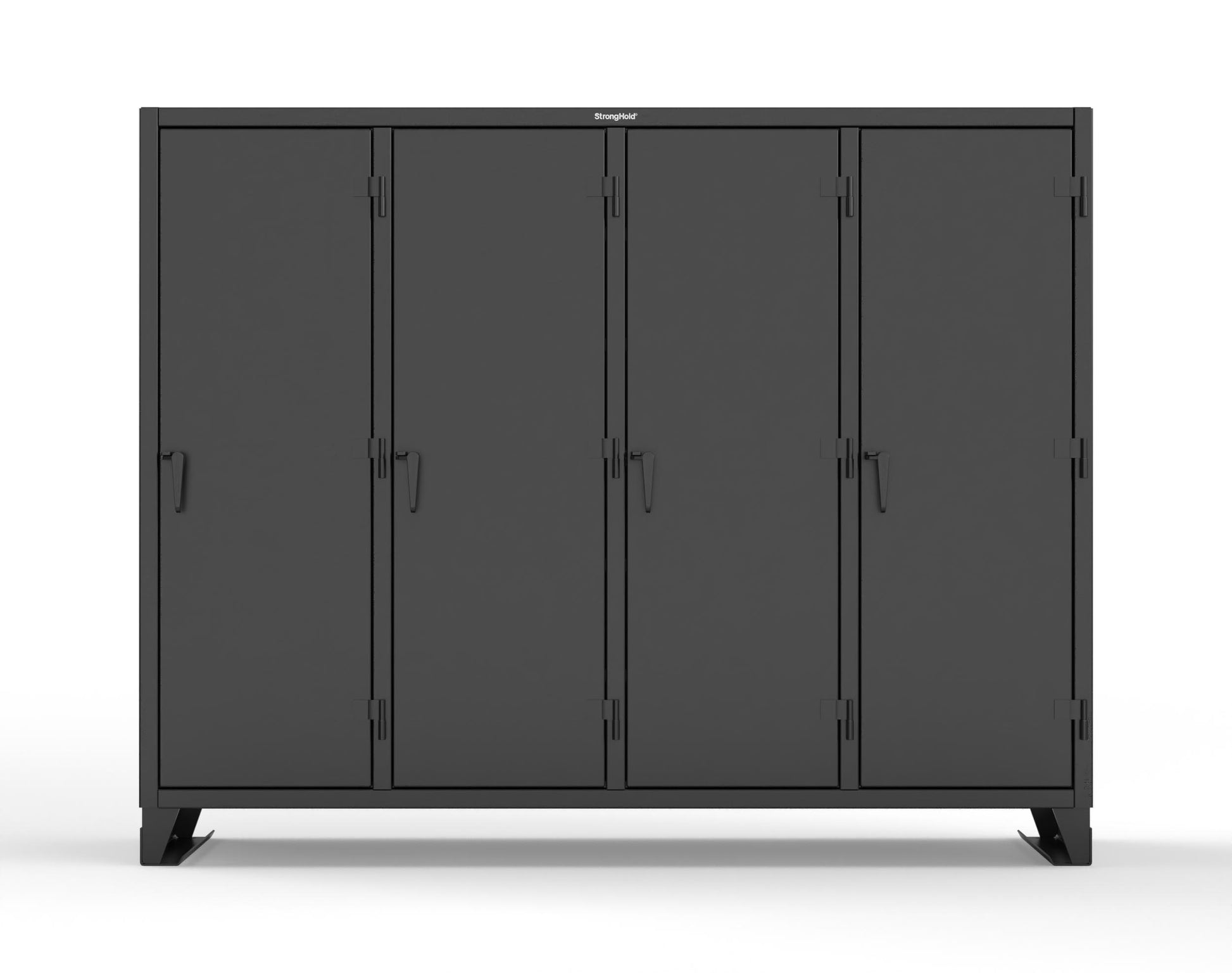 Extreme Duty 12 GA Multi-Shift Cabinet with 20 Shelves - 98 In. W x 24 In. D x 78 In. H - 86-MS-2420-7024 - 86-MS-2420-9005