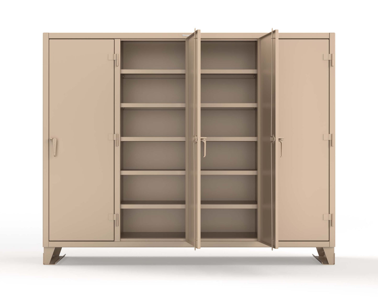 Extreme Duty 12 GA Multi-Shift Cabinet with 20 Shelves - 98 In. W x 24 In. D x 78 In. H - 86-MS-2420-7024 - 86-MS-2420-1019