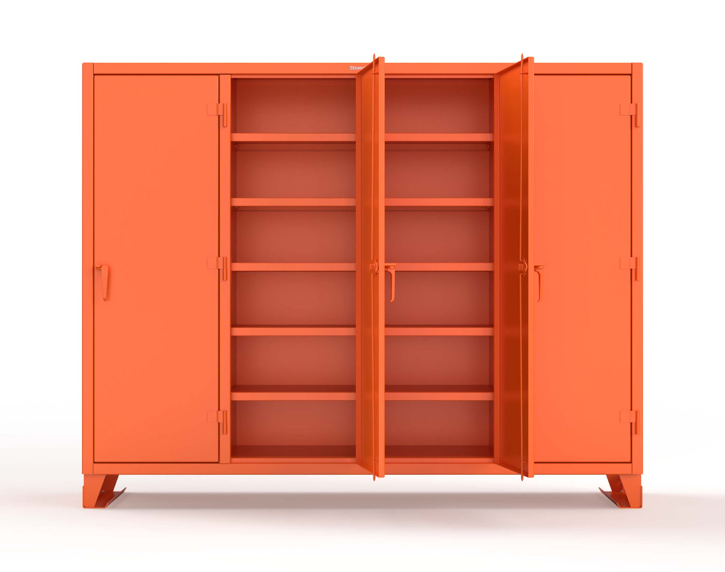 Extreme Duty 12 GA Multi-Shift Cabinet with 20 Shelves - 98 In. W x 24 In. D x 78 In. H - 86-MS-2420-7024 - 86-MS-2420-2009