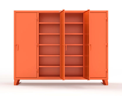 Extreme Duty 12 GA Multi-Shift Cabinet with 20 Shelves - 98 In. W x 24 In. D x 78 In. H - 86-MS-2420-7024 - 86-MS-2420-2009