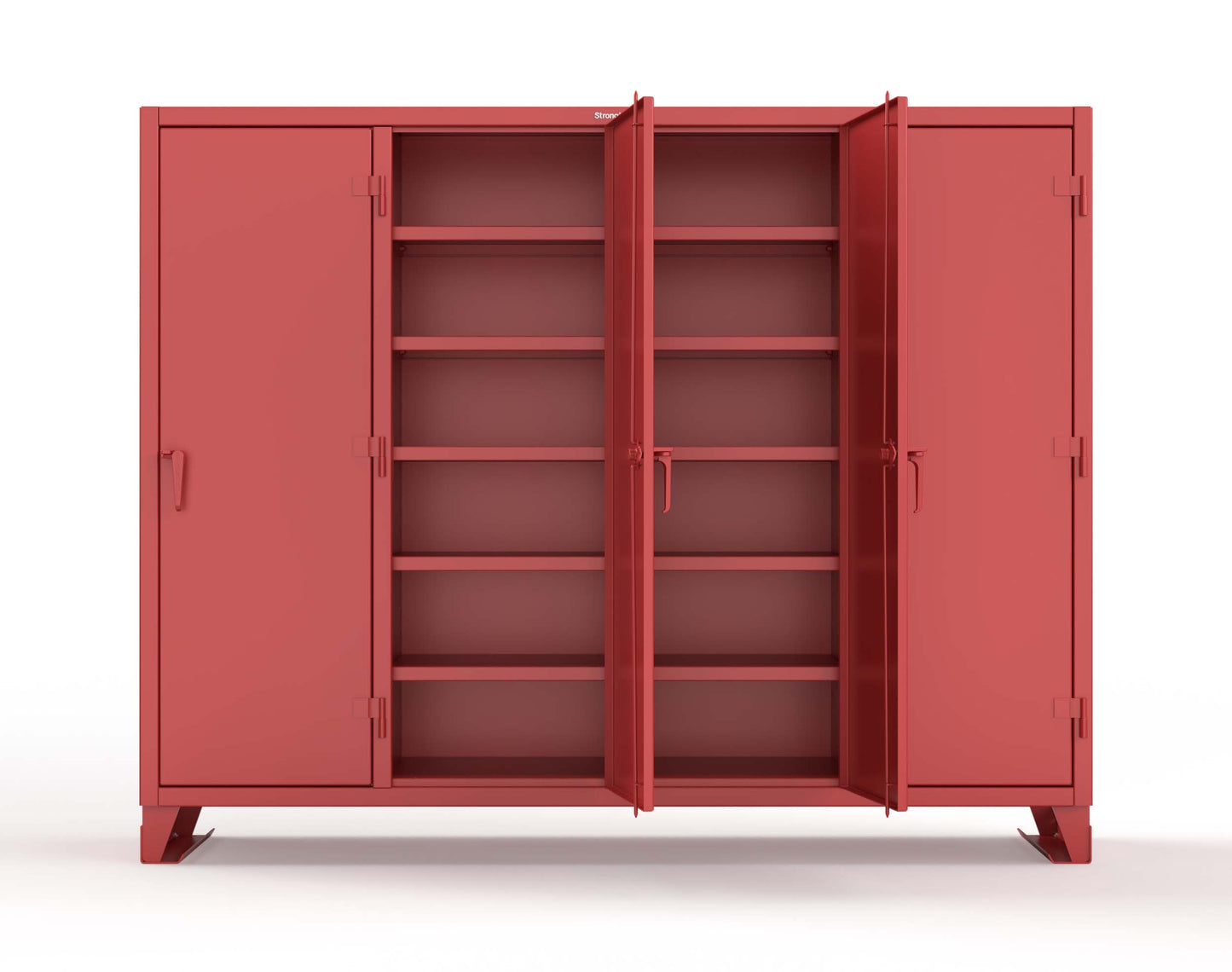 Extreme Duty 12 GA Multi-Shift Cabinet with 20 Shelves - 98 In. W x 24 In. D x 78 In. H - 86-MS-2420-7024 - 86-MS-2420-3001