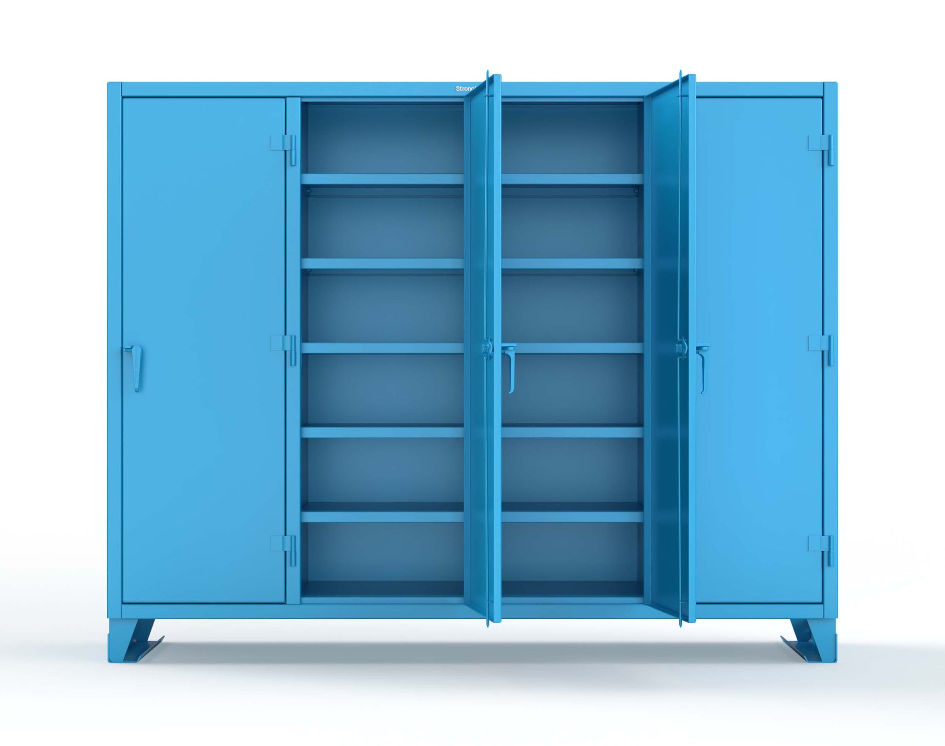 Extreme Duty 12 GA Multi-Shift Cabinet with 20 Shelves - 98 In. W x 24 In. D x 78 In. H - 86-MS-2420-7024 - 86-MS-2420-5012
