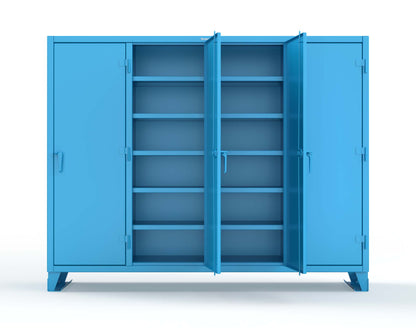 Extreme Duty 12 GA Multi-Shift Cabinet with 20 Shelves - 98 In. W x 24 In. D x 78 In. H - 86-MS-2420-7024 - 86-MS-2420-5012