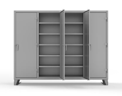 Extreme Duty 12 GA Multi-Shift Cabinet with 20 Shelves - 98 In. W x 24 In. D x 78 In. H - 86-MS-2420-7024 - 86-MS-2420-7037