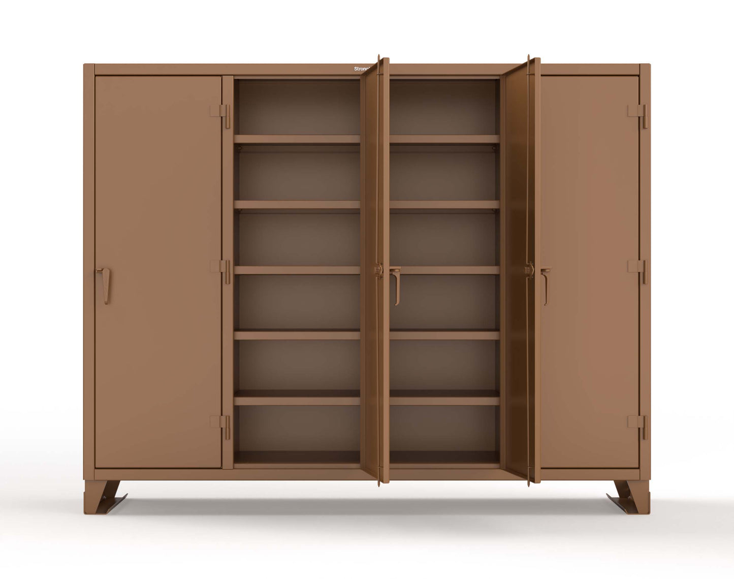 Extreme Duty 12 GA Multi-Shift Cabinet with 20 Shelves - 98 In. W x 24 In. D x 78 In. H - 86-MS-2420-7024 - 86-MS-2420-8008