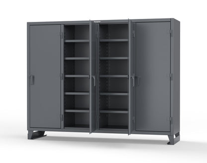 Extreme Duty 12 GA Multi-Shift Cabinet with 20 Shelves - 98 In. W x 24 In. D x 78 In. H - 86-MS-2420-7024 - 86-MS-2420-7024