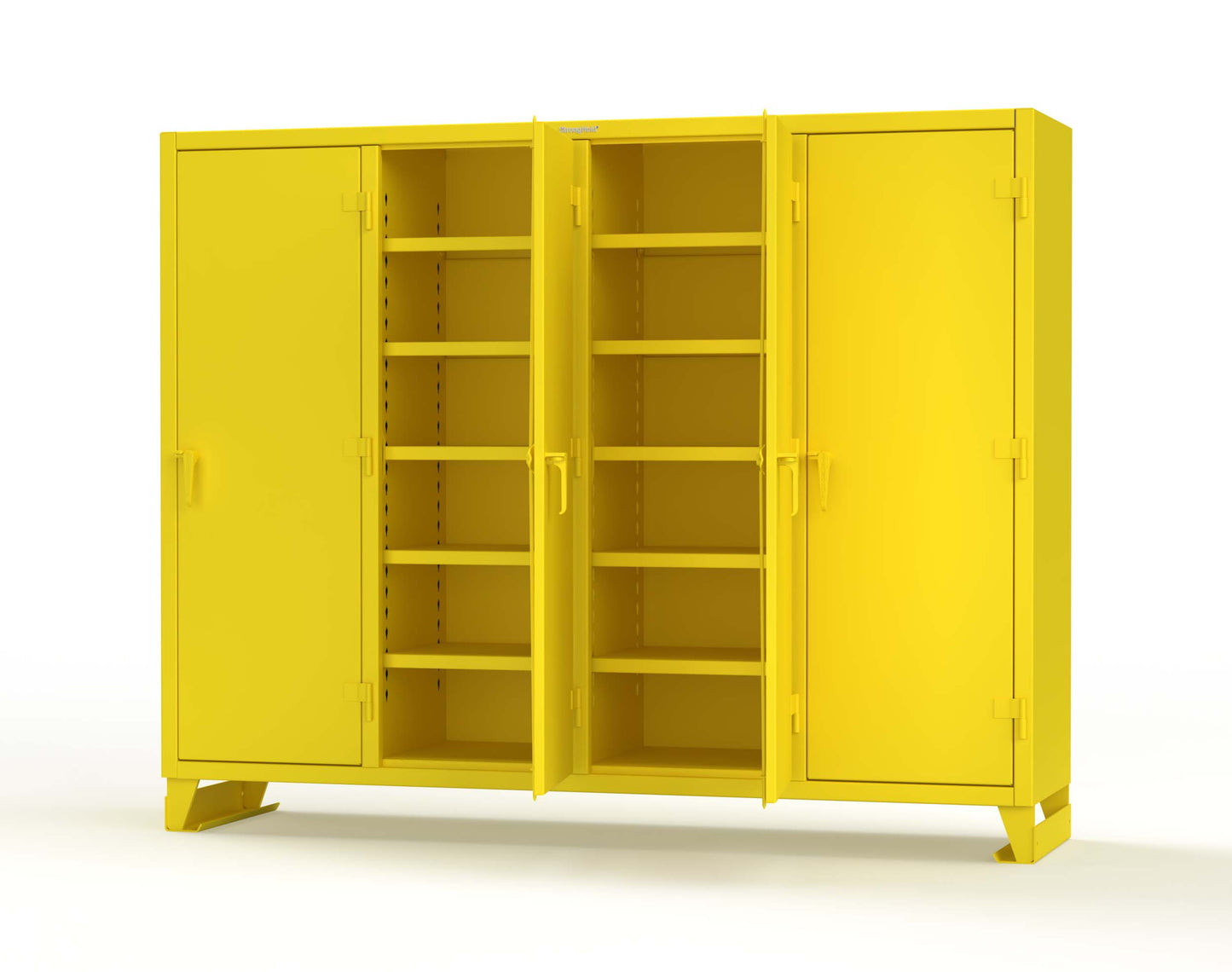 Extreme Duty 12 GA Multi-Shift Cabinet with 20 Shelves - 98 In. W x 24 In. D x 78 In. H - 86-MS-2420-7024 - 86-MS-2420-1021