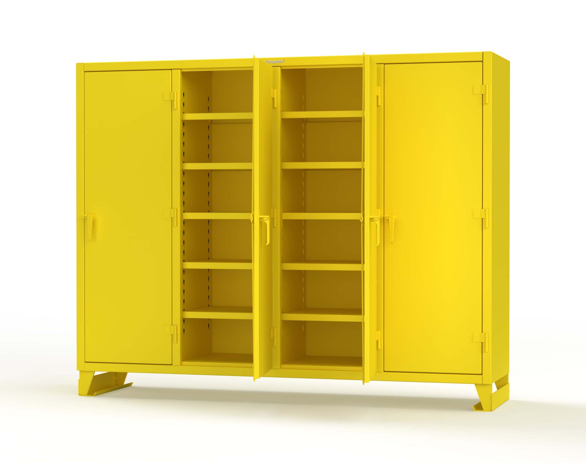 Extreme Duty 12 GA Multi-Shift Cabinet with 20 Shelves - 98 In. W x 24 In. D x 78 In. H - 86-MS-2420-7024 - 86-MS-2420-1021