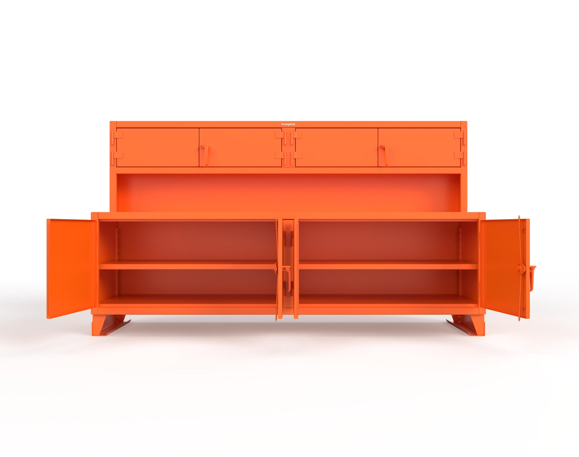 Extreme Duty 12 GA Workbench with Upper Storage Compartments, 1 Shelf - 108 In. W x 30 In. D x 62 In. H - 95-UC-301-2009