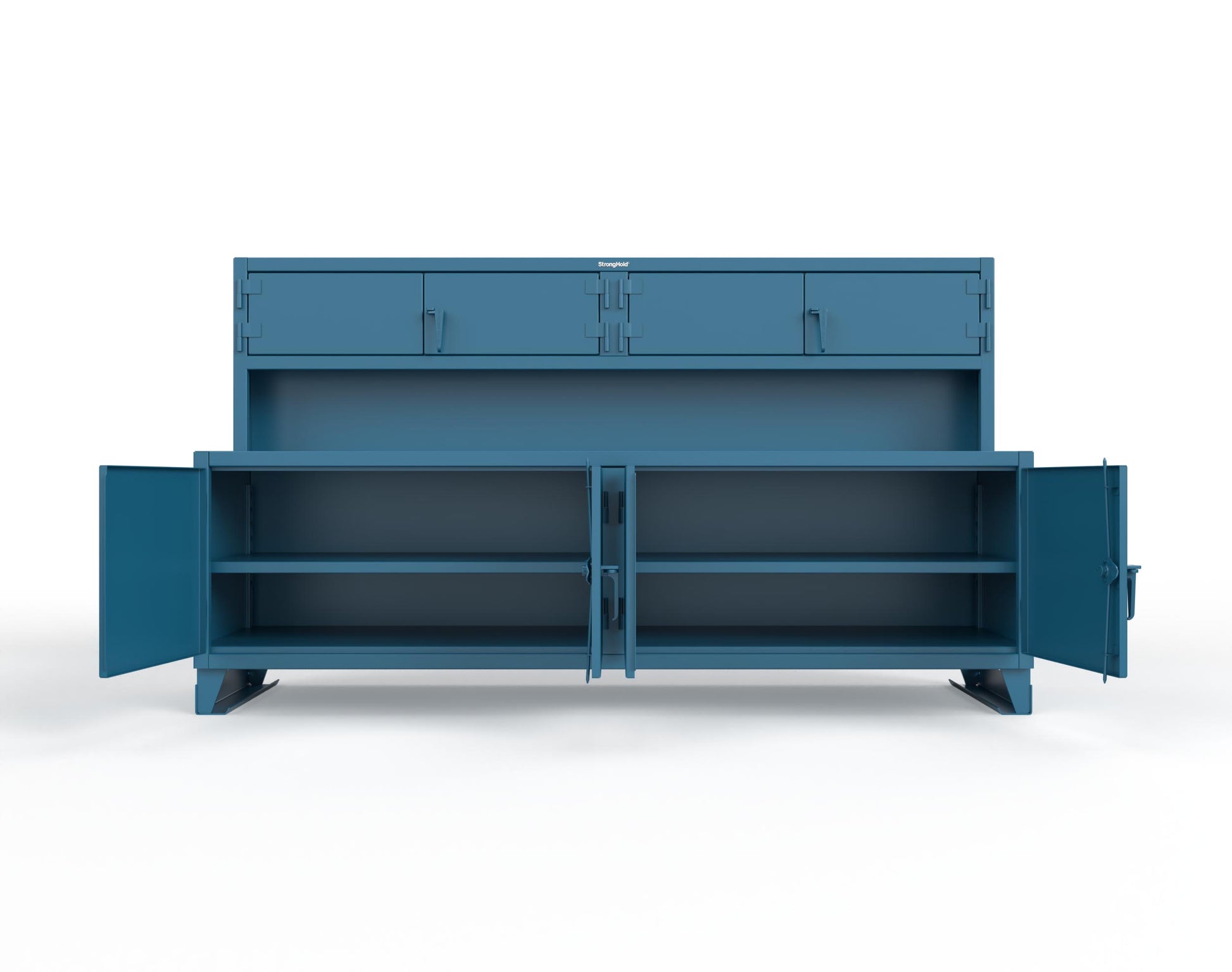 Extreme Duty 12 GA Workbench with Upper Storage Compartments, 1 Shelf - 108 In. W x 30 In. D x 62 In. H - 95-UC-301-5001