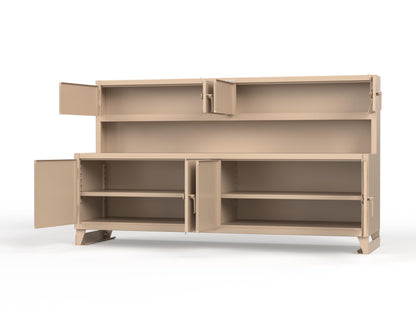 Extreme Duty 12 GA Workbench with Upper Storage Compartments, 1 Shelf - 108 In. W x 30 In. D x 62 In. H - 95-UC-301-1019