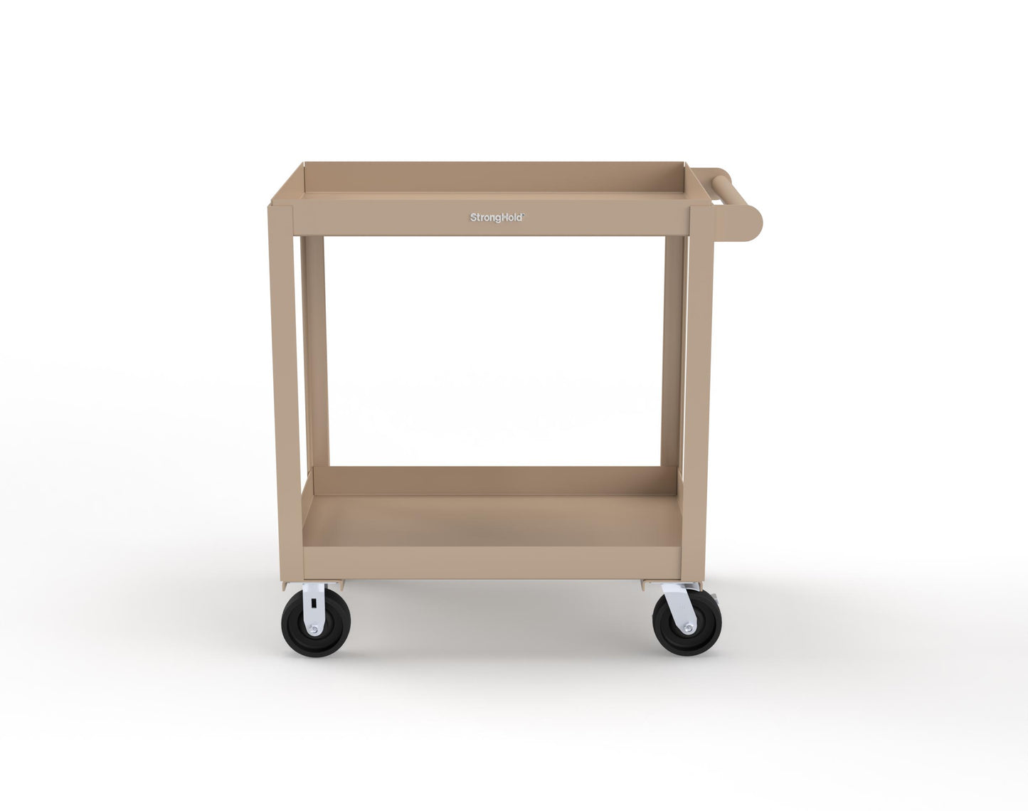 Extreme Duty 12 GA Mobile Service Cart with 12 GA Steel Top, 2 Shelves - 36 in. W x 24 in. D x 40 in. H - SC2436-2-1019