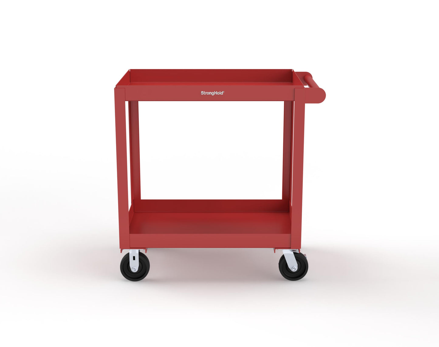 Extreme Duty 12 GA Mobile Service Cart with 12 GA Steel Top, 2 Shelves - 36 in. W x 24 in. D x 40 in. H - SC2436-2-3001