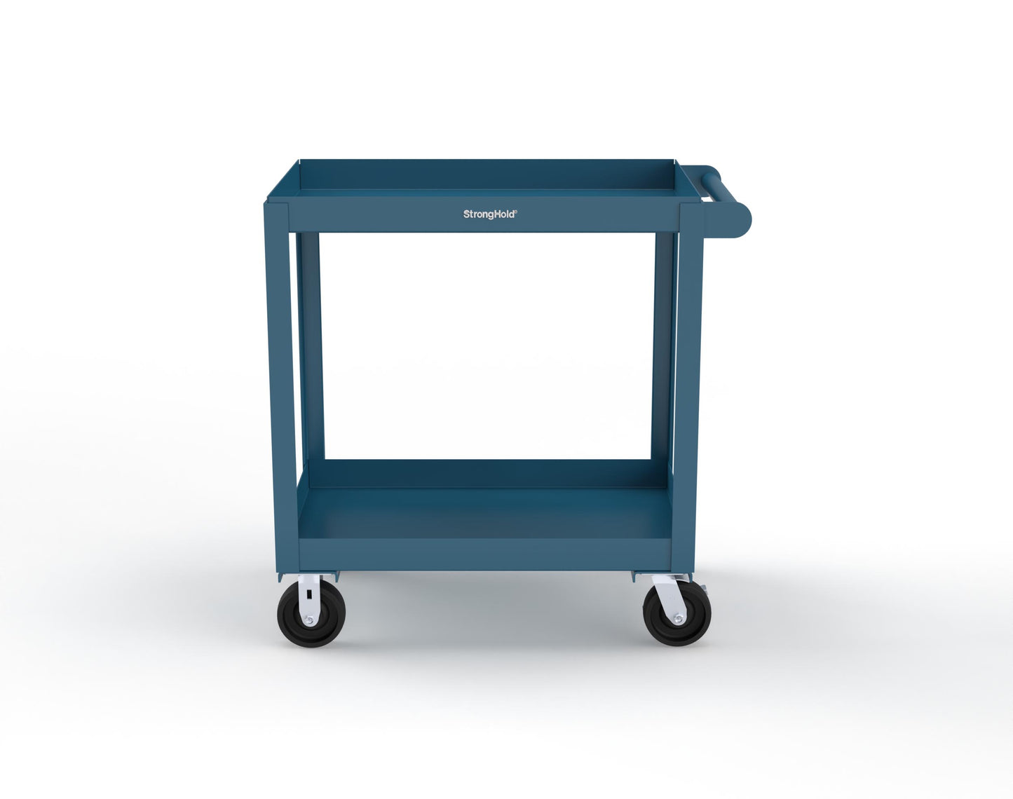 Extreme Duty 12 GA Mobile Service Cart with 12 GA Steel Top, 2 Shelves - 36 in. W x 24 in. D x 40 in. H - SC2436-2-5001