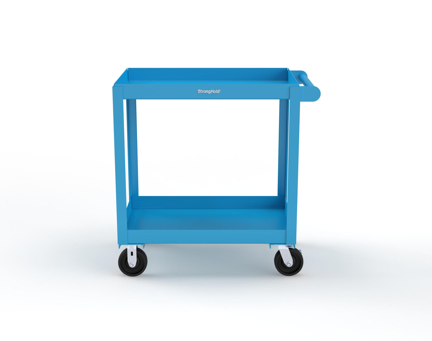 Extreme Duty 12 GA Mobile Service Cart with 12 GA Steel Top, 2 Shelves - 36 in. W x 24 in. D x 40 in. H - SC2436-2-5012