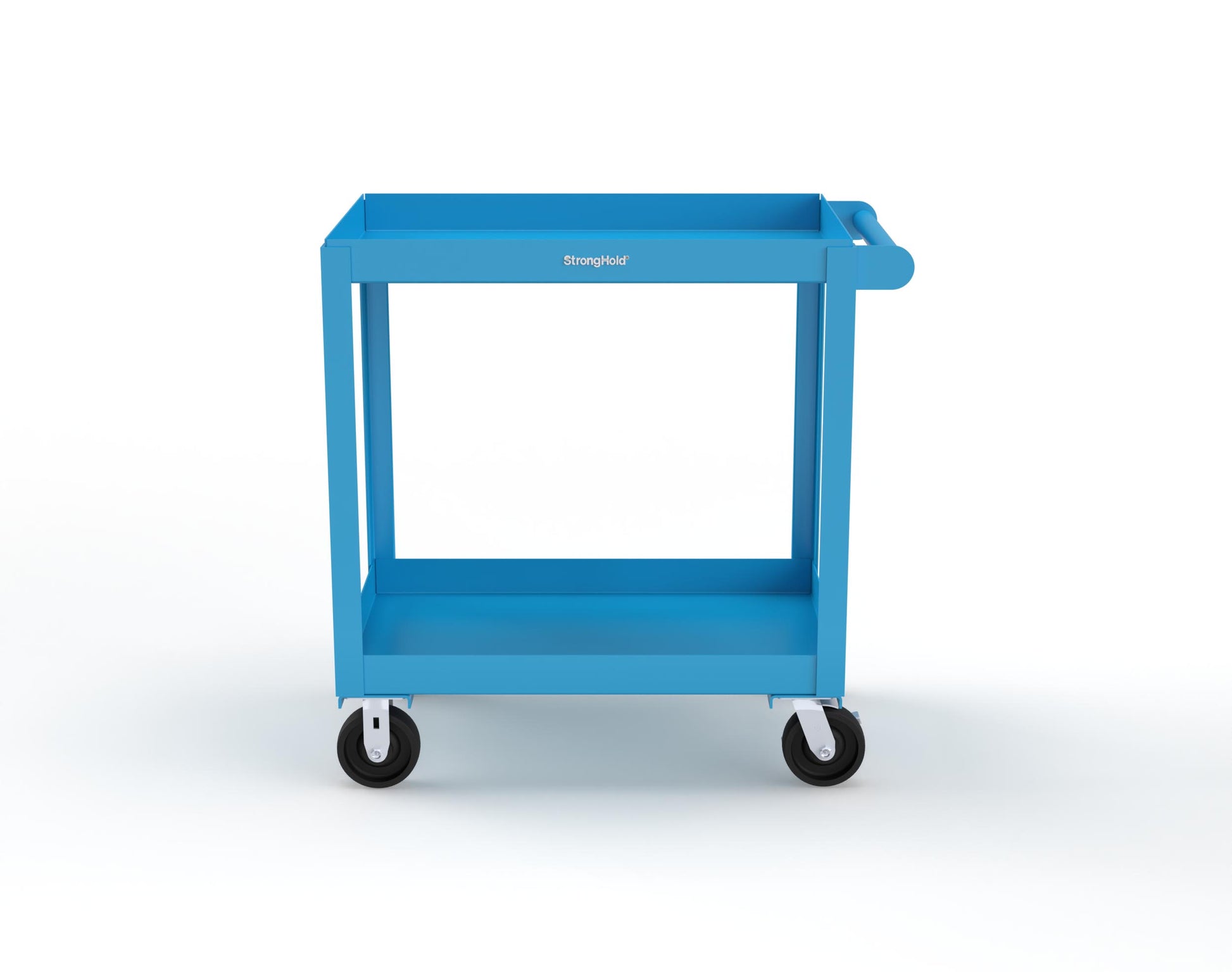 Extreme Duty 12 GA Mobile Service Cart with 12 GA Steel Top, 2 Shelves - 36 in. W x 24 in. D x 40 in. H - SC2436-2-5012
