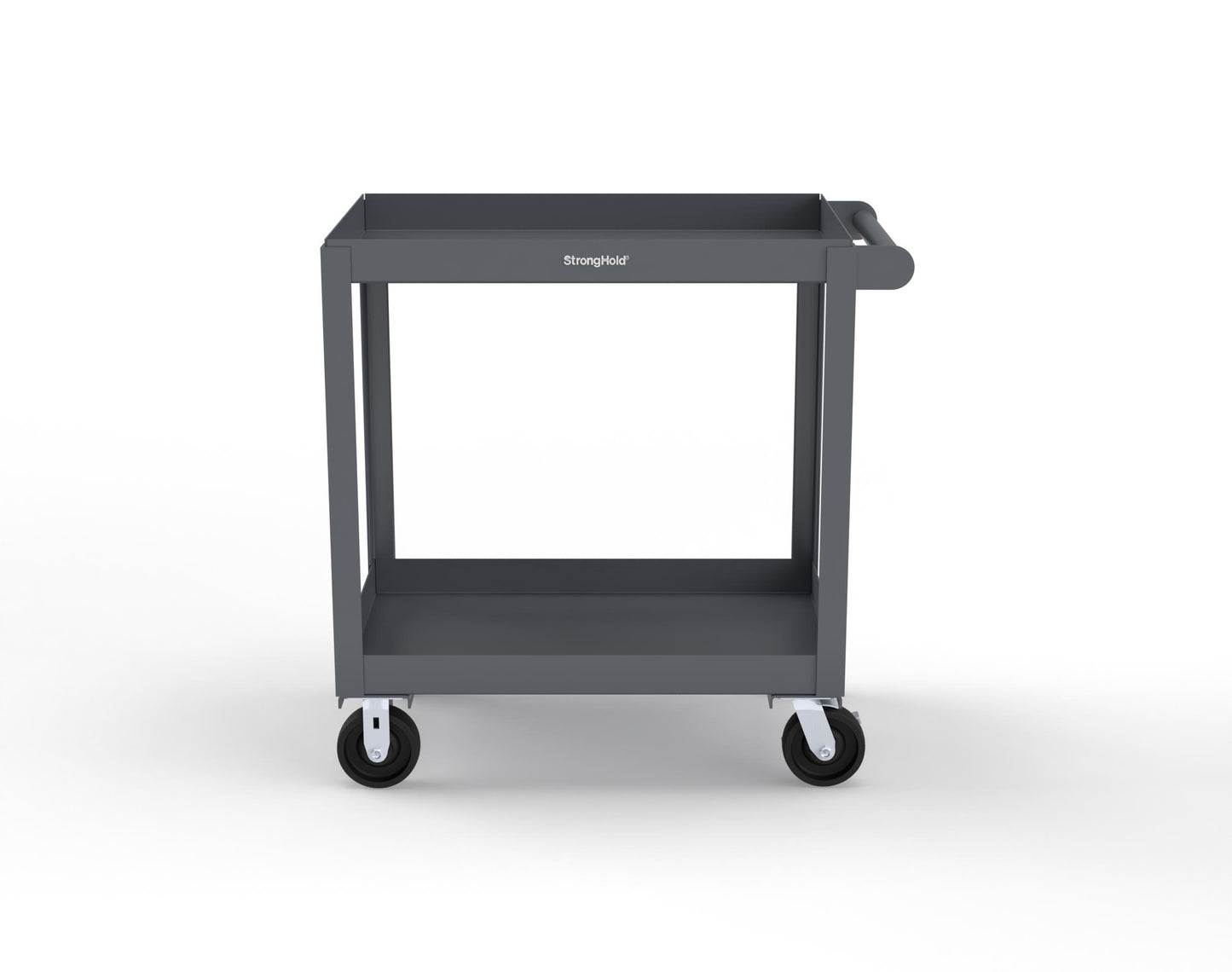 Extreme Duty 12 GA Mobile Service Cart with 12 GA Steel Top, 2 Shelves - 36 in. W x 24 in. D x 40 in. H - SC2436-2-7024
