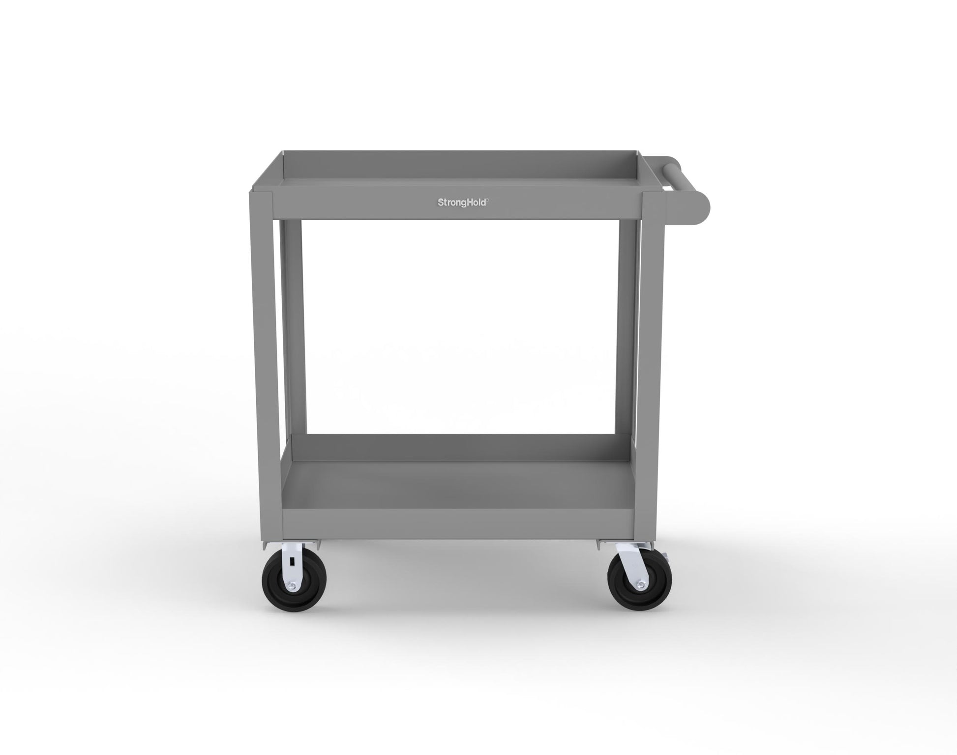 Extreme Duty 12 GA Mobile Service Cart with 12 GA Steel Top, 2 Shelves - 36 in. W x 24 in. D x 40 in. H - SC2436-2-7037