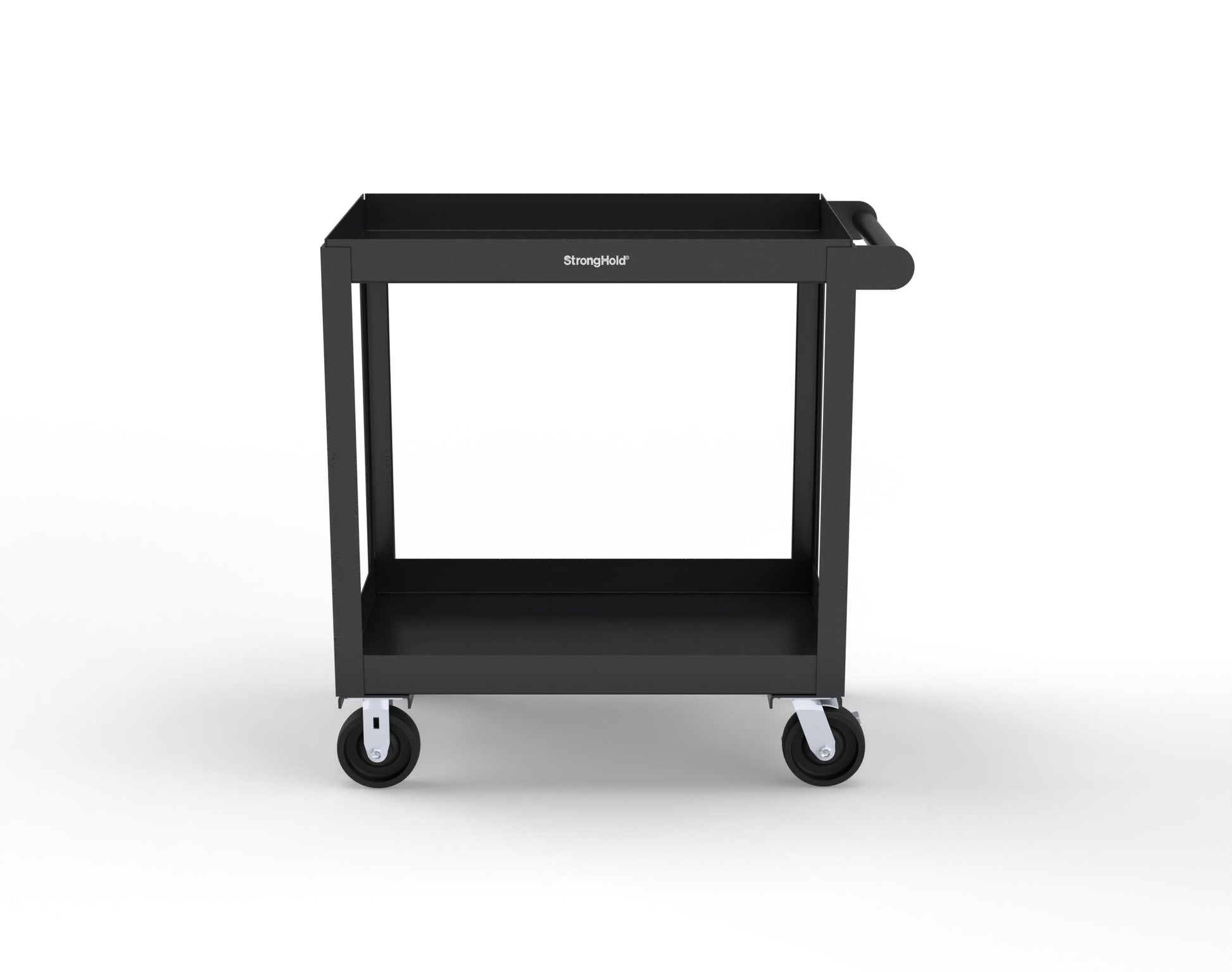 Extreme Duty 12 GA Mobile Service Cart with 12 GA Steel Top, 2 Shelves - 36 in. W x 24 in. D x 40 in. H - SC2436-2-9005