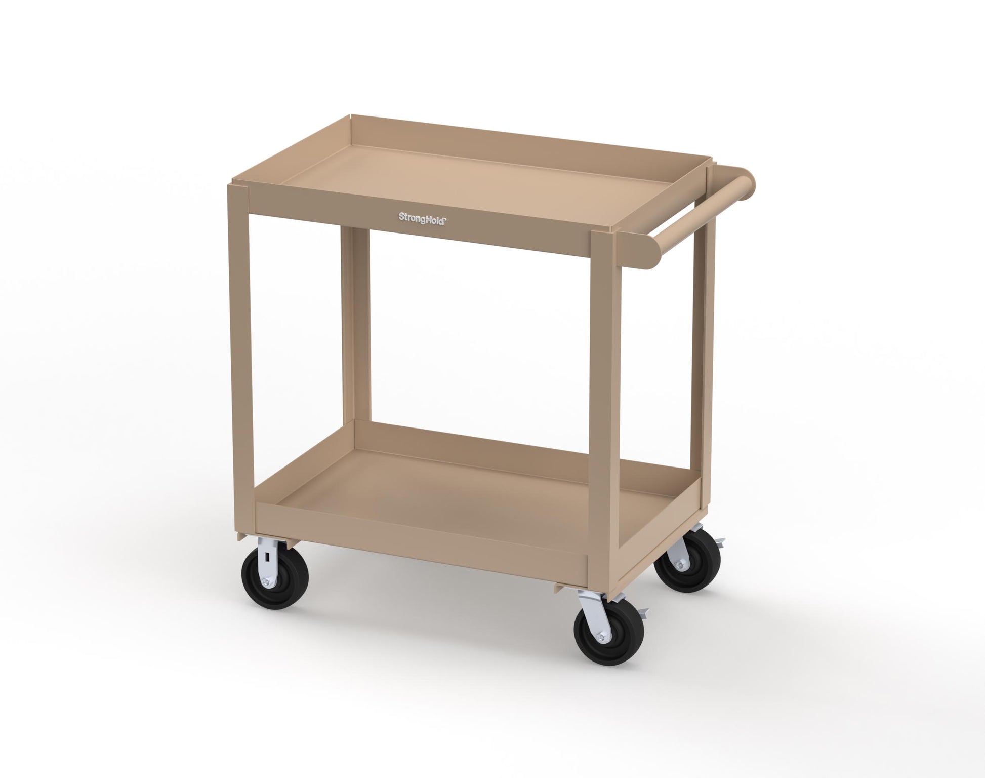 Extreme Duty 12 GA Mobile Service Cart with 12 GA Steel Top, 2 Shelves - 36 in. W x 24 in. D x 40 in. H - SC2436-2-1019