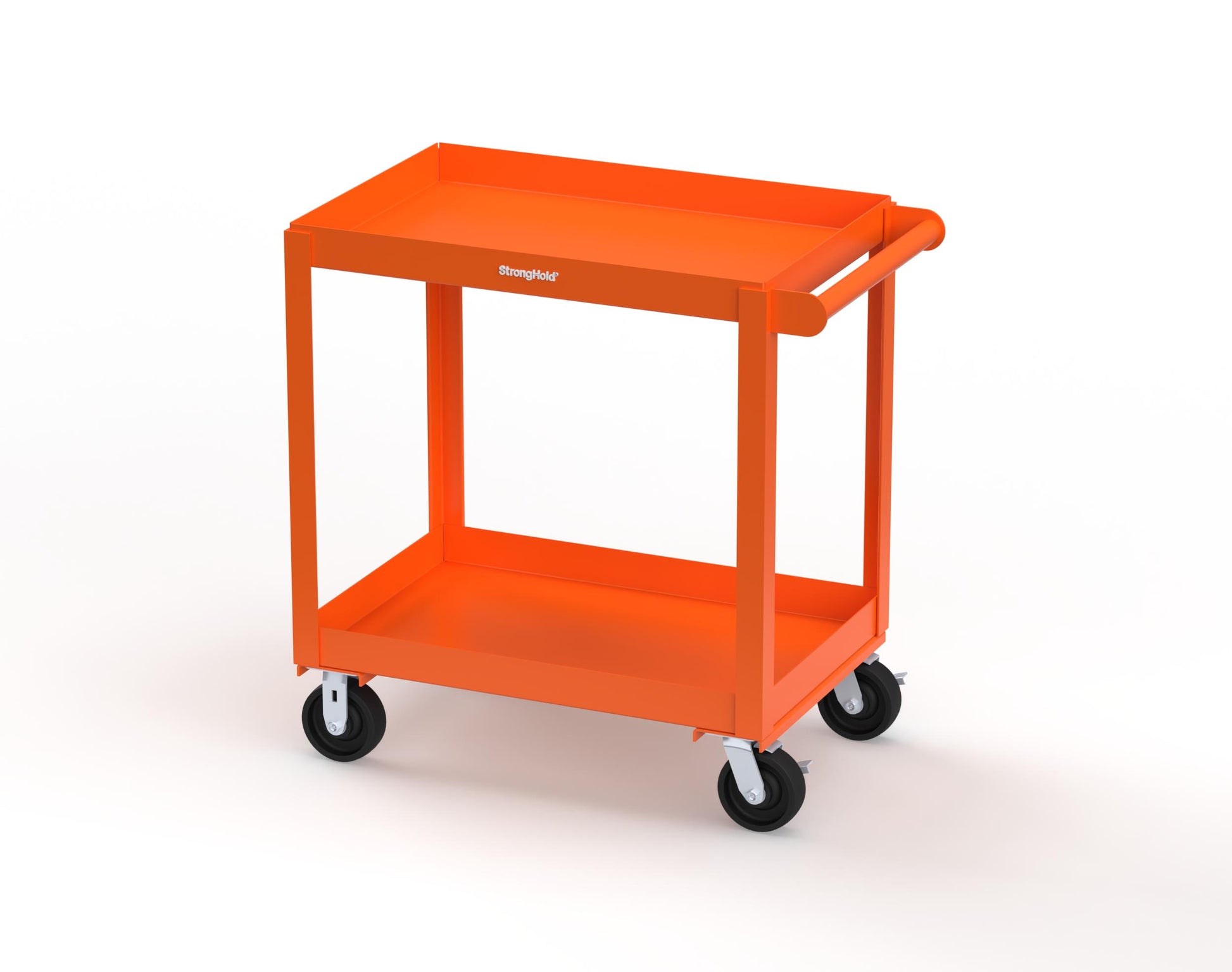 Extreme Duty 12 GA Mobile Service Cart with 12 GA Steel Top, 2 Shelves - 36 in. W x 24 in. D x 40 in. H - SC2436-2-2009