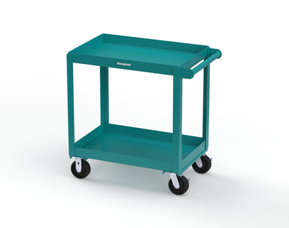 Extreme Duty 12 GA Mobile Service Cart with 12 GA Steel Top, 2 Shelves - 36 in. W x 24 in. D x 40 in. H - SC2436-2-5021